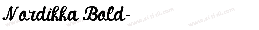 Nordikka Bold字体转换